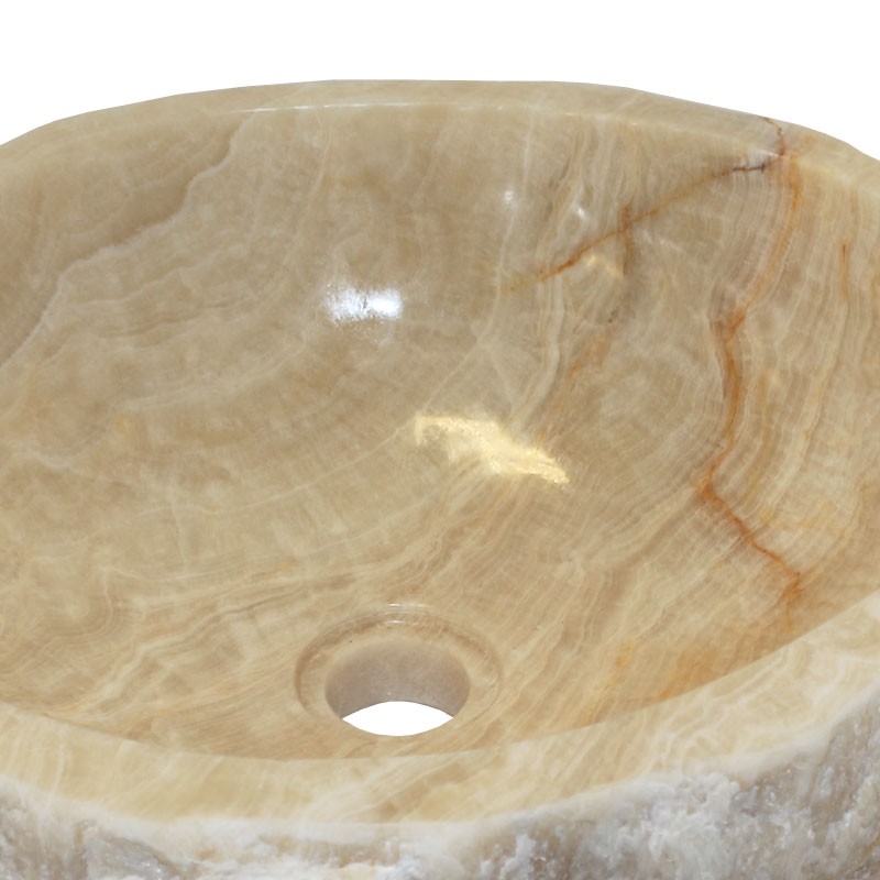 Lave-mains onyx naturel brut n°3-W - Taille S