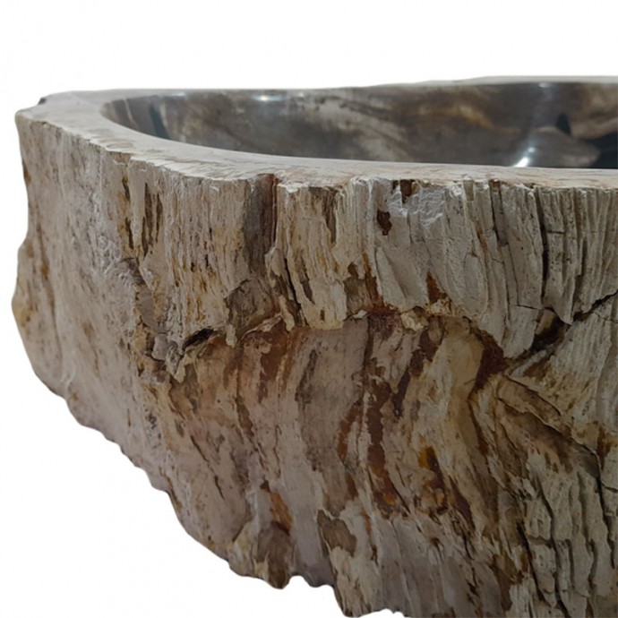 Lave-mains bois fossilisé n°24 - Taille S