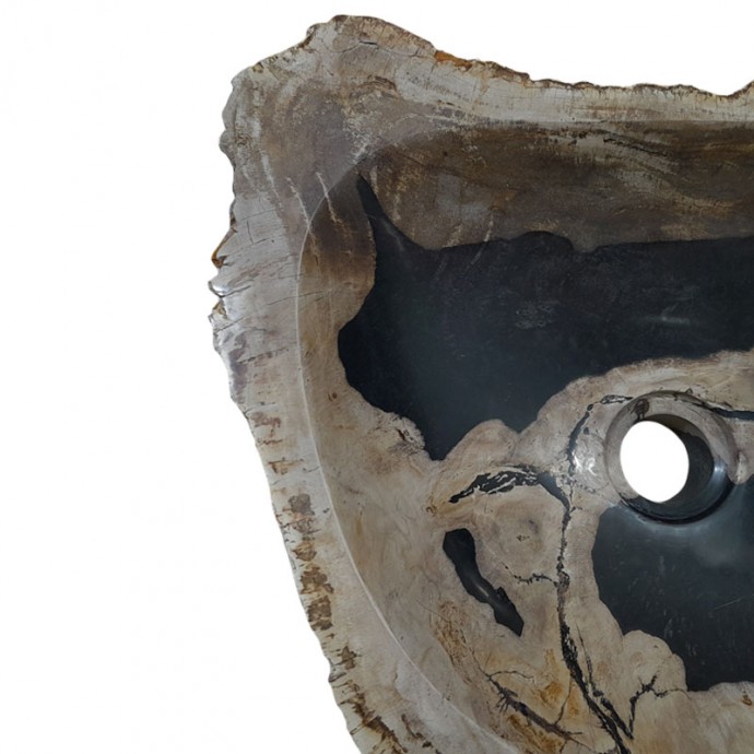 Lave-mains bois fossilisé n°24 - Taille S