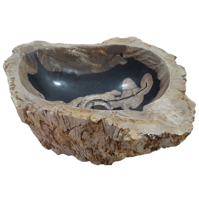 Lave-mains bois fossilisé n°24 - Taille S