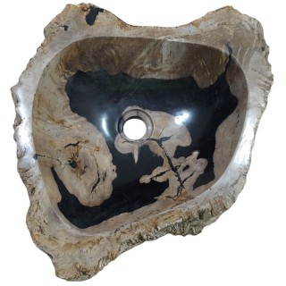 Lave-mains bois fossilisé n°25 - Taille S