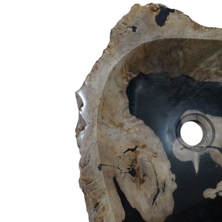 Lave-mains bois fossilisé n°25 - Taille S