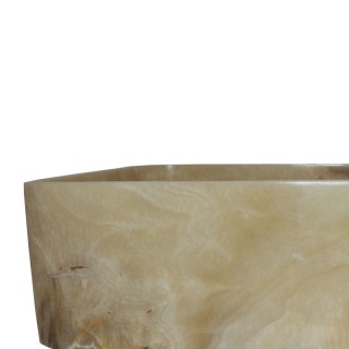 Vasque rectangulaire en pierre naturelle d'onyx 50cm n°4