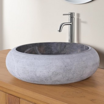 Vasque ronde donut marbre noir Ø40cm DN-G BLACK Vasque ronde donut marbre noir Ø40cm DN-G BLACK