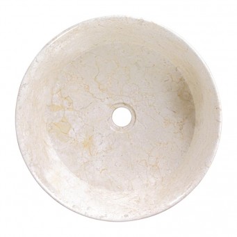 Vasque à poser design marbre beige bordure fine Ø40cm LYT-D CREAM Vasque à poser design marbre beige bordure fine Ø40cm LYT-D CREAM