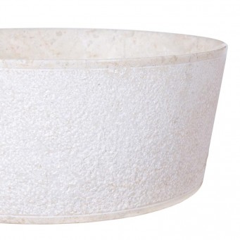 Vasque à poser design marbre beige bordure fine Ø40cm LYT-D CREAM Vasque à poser design marbre beige bordure fine Ø40cm LYT-D CREAM