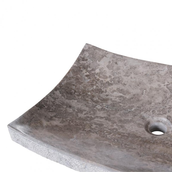 Vasque à poser rectangulaire 60cm finition martelée RZB-D GREY