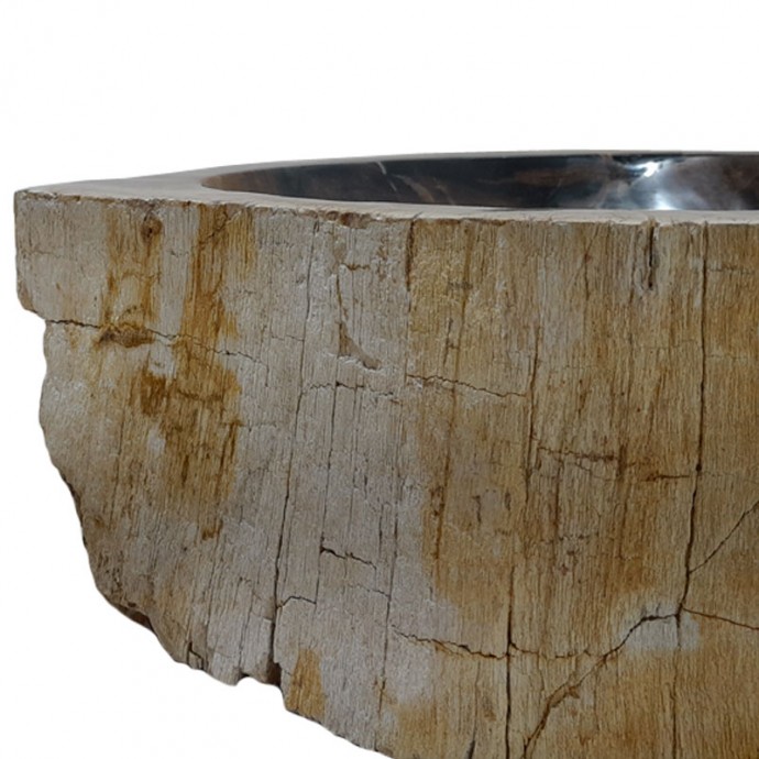 Vasque bois fossilisé n°43 - Taille M