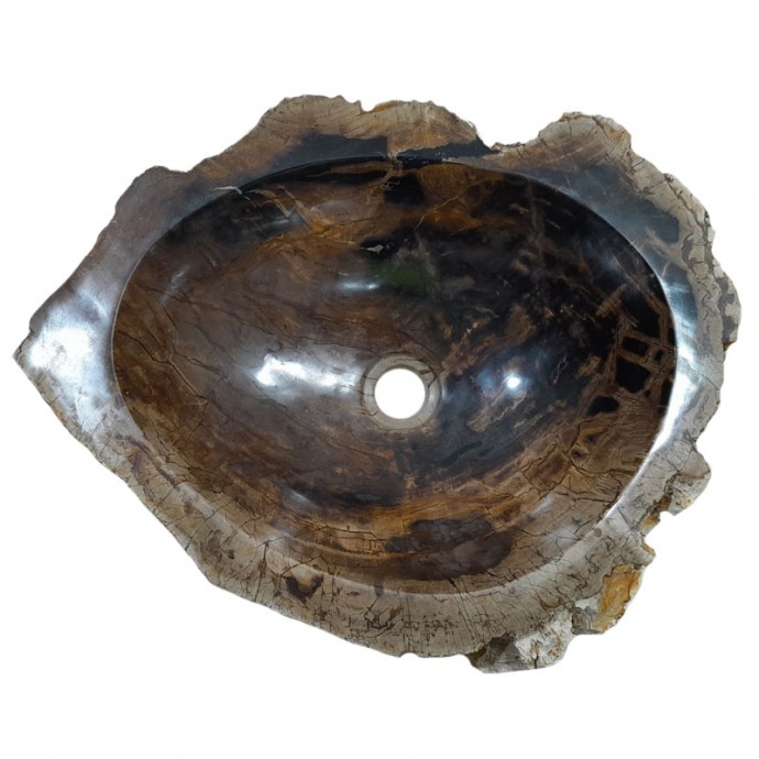 Vasque bois fossilisé n°43 - Taille M