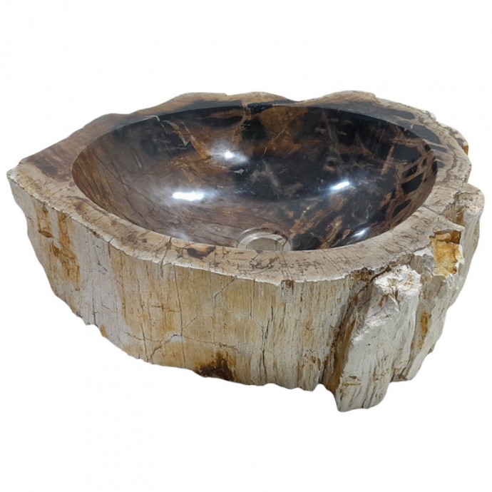 Vasque bois fossilisé n°43 - Taille M