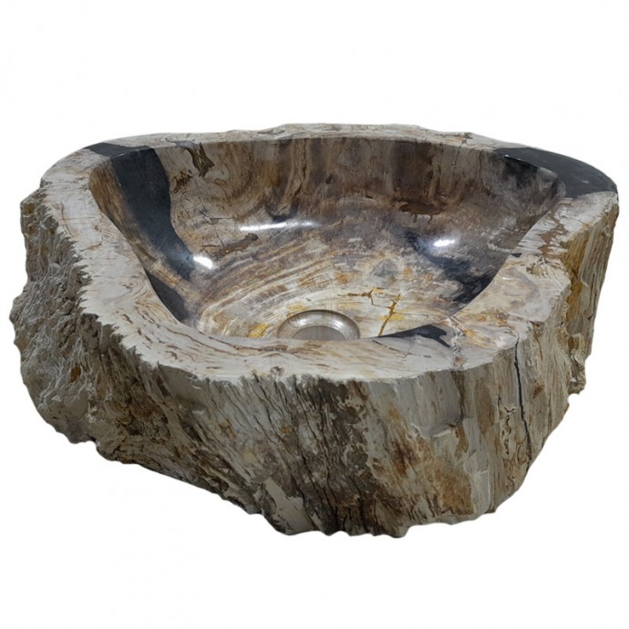 Vasque bois fossilisé n°44 - Taille M