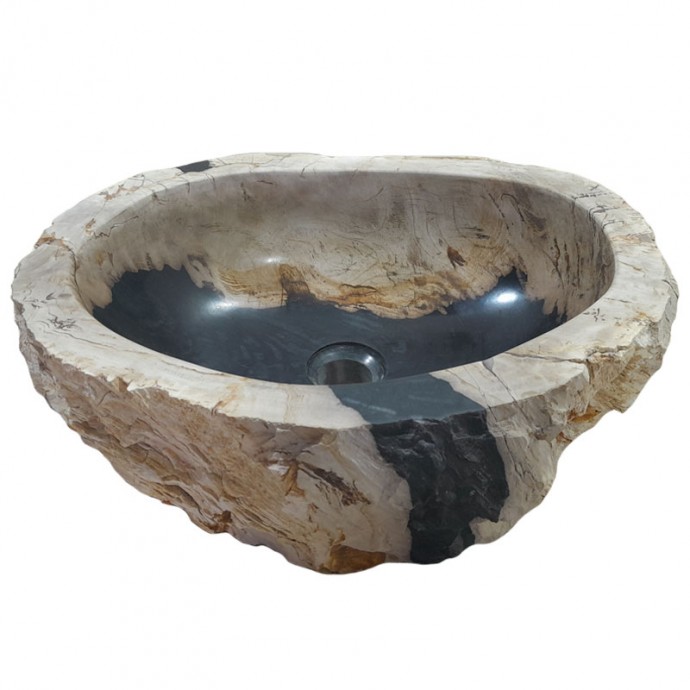 Vasque bois fossilisé n°45 - Taille M
