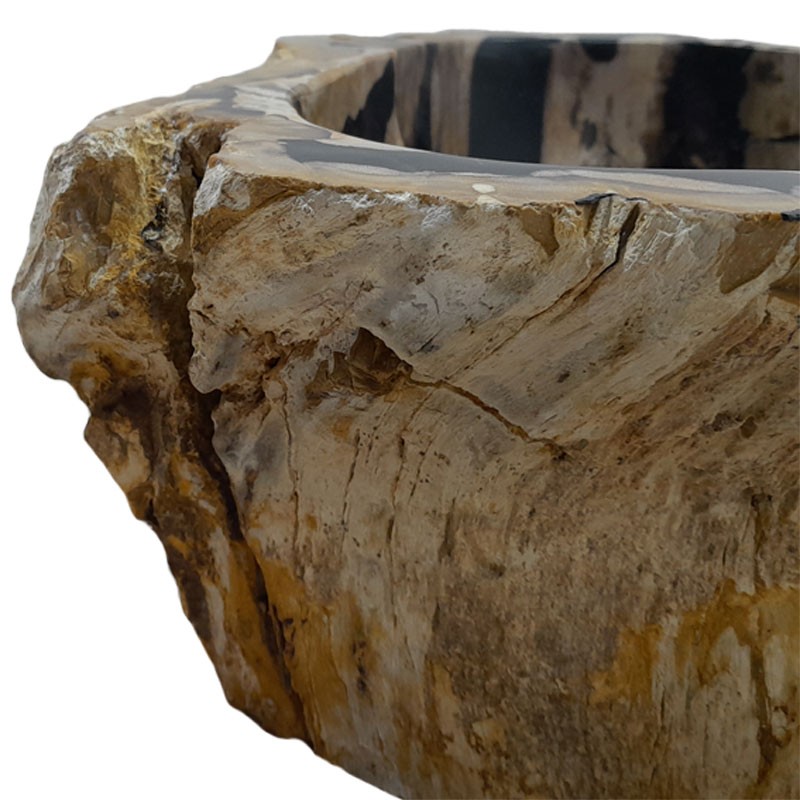 Lave-mains bois fossilisé n°27 - Taille S