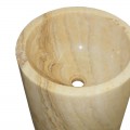 Vasque colonne cylindrique pierre d'onyx n°01