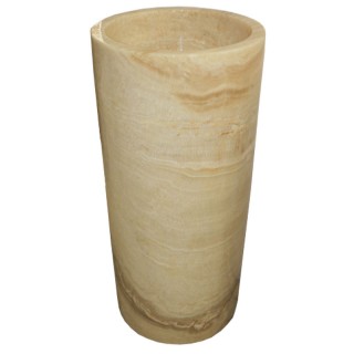 Vasque colonne cylindrique pierre d'onyx n°40