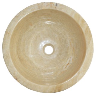 Vasque colonne cylindrique pierre d'onyx n°40