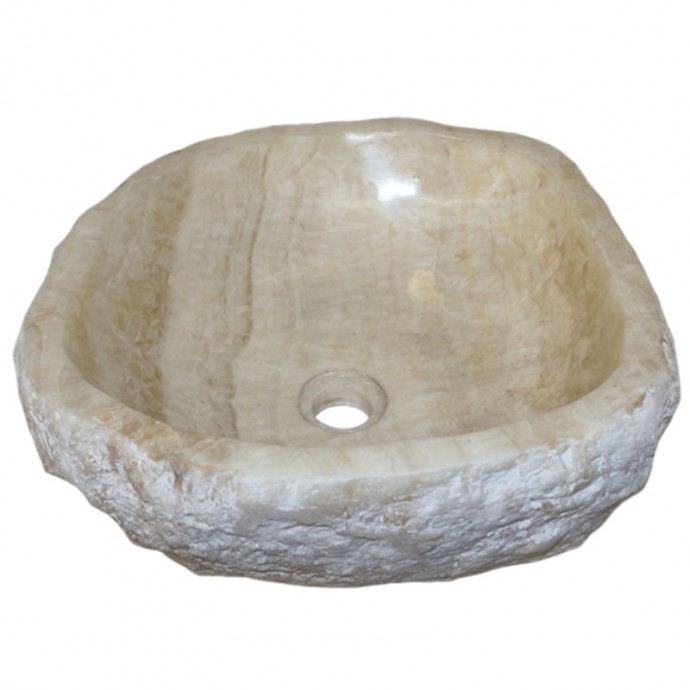 Vasque onyx naturel brut n°7-W - Taille M