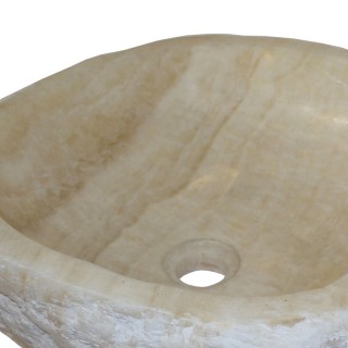 Vasque onyx naturel brut n°7-W - Taille M