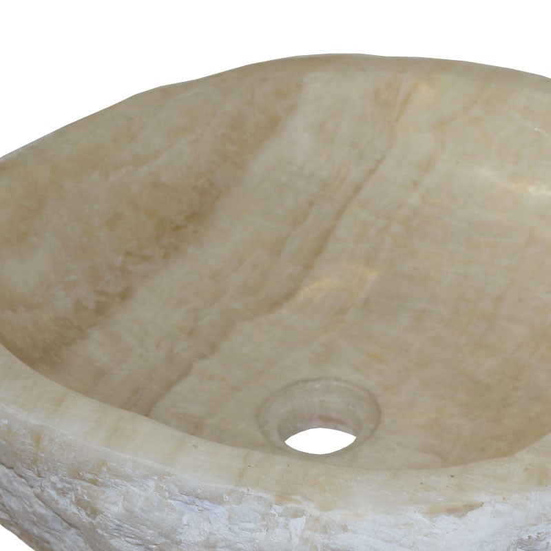 Vasque onyx naturel brut n°7-W - Taille M
