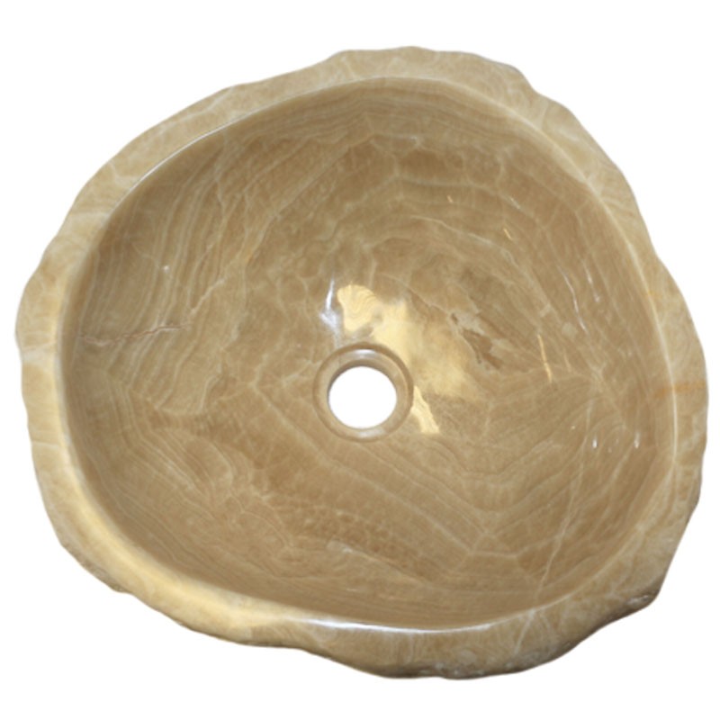 Lave-mains onyx naturel brut n°7-W - Taille S