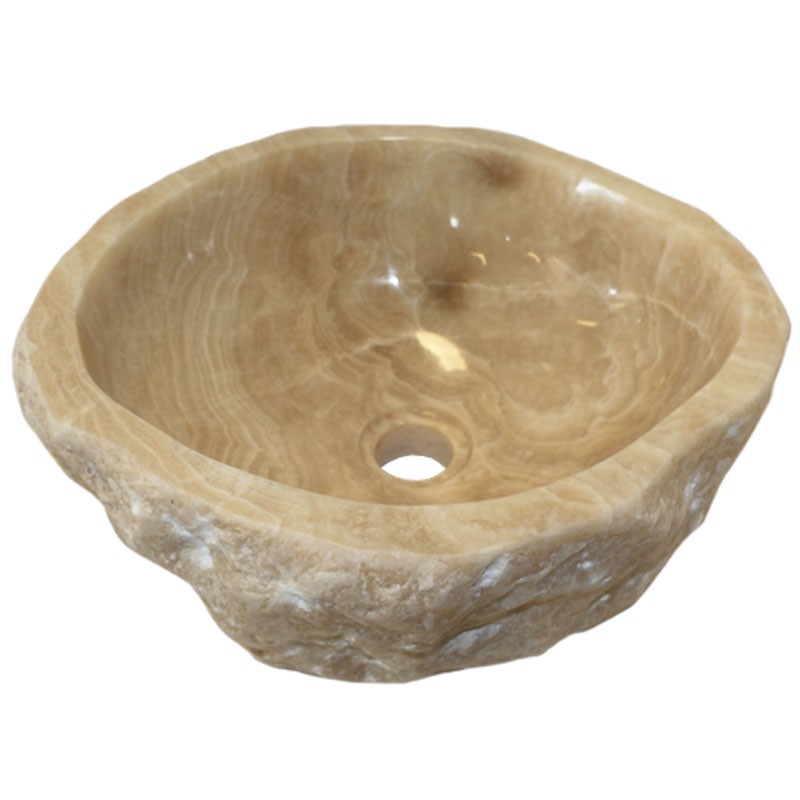 Lave-mains onyx naturel brut n°8-W - Taille S