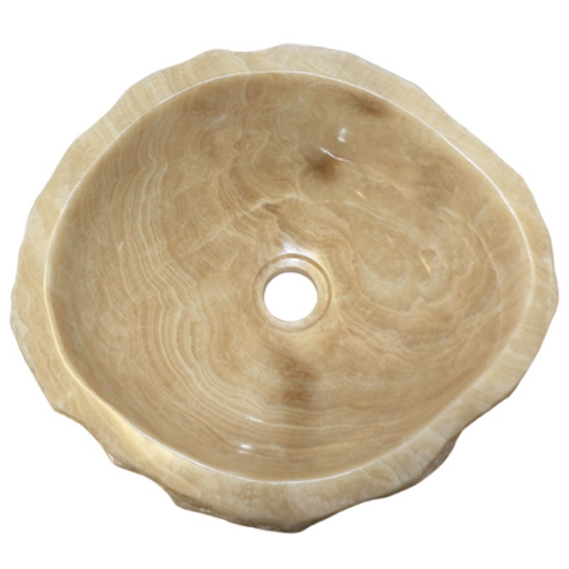 Lave-mains onyx naturel brut n°8-W - Taille S