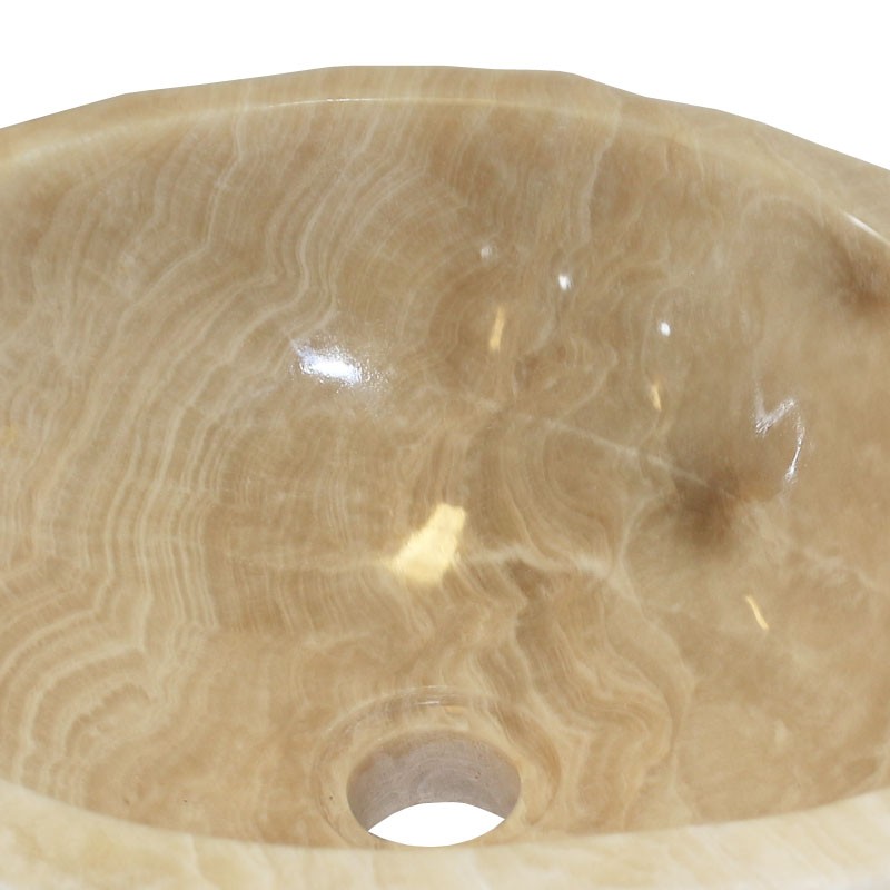 Lave-mains onyx naturel brut n°8-W - Taille S