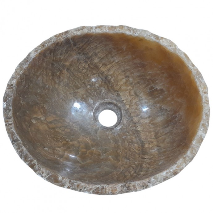 Lave-mains onyx naturel lisse n°10 - Taille S