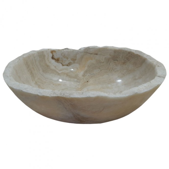 Lave-mains onyx naturel lisse n°01 - Taille S