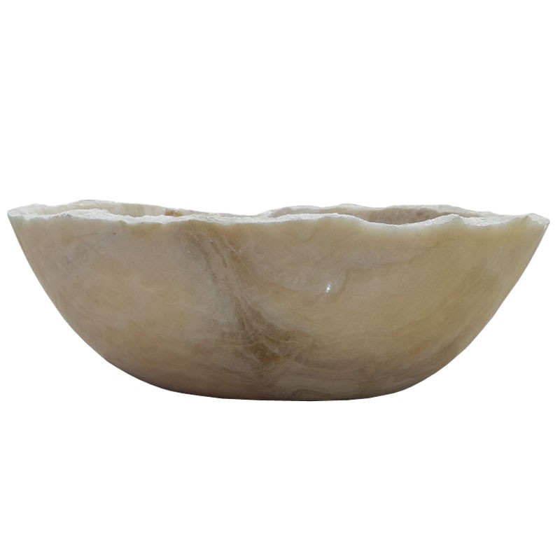 Lave-mains onyx naturel lisse n°01 - Taille S