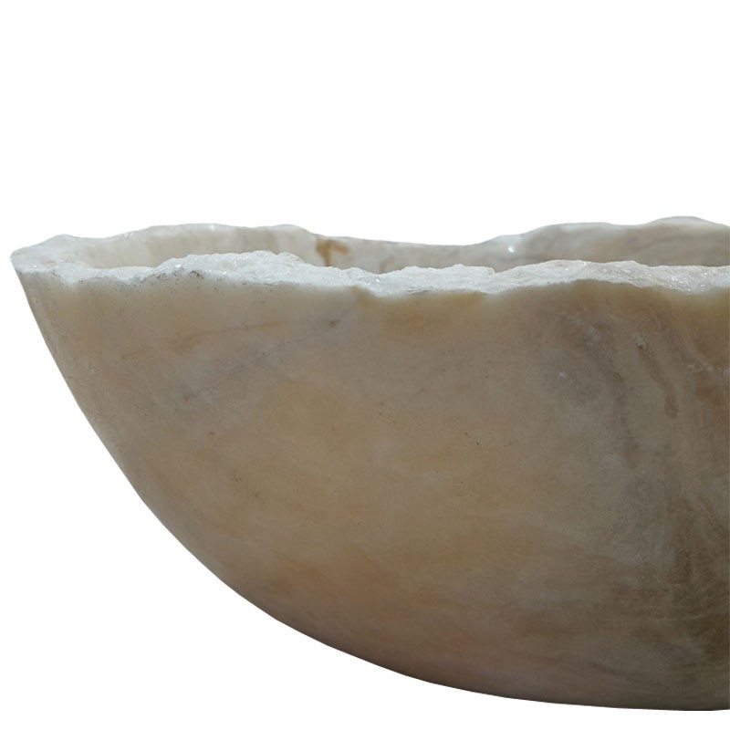 Lave-mains onyx naturel lisse n°01 - Taille S