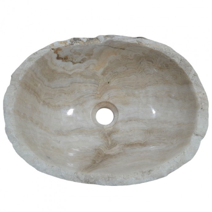 Lave-mains onyx naturel lisse n°01 - Taille S