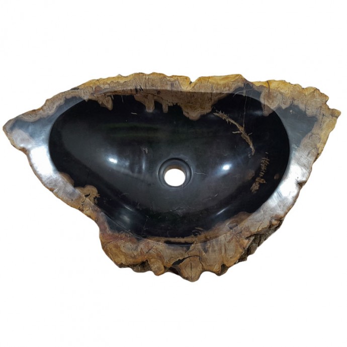 Vasque bois fossilisé n°48 - Taille M