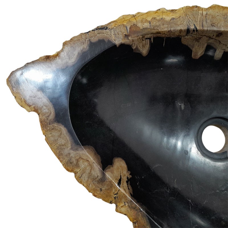 Vasque bois fossilisé n°48 - Taille M