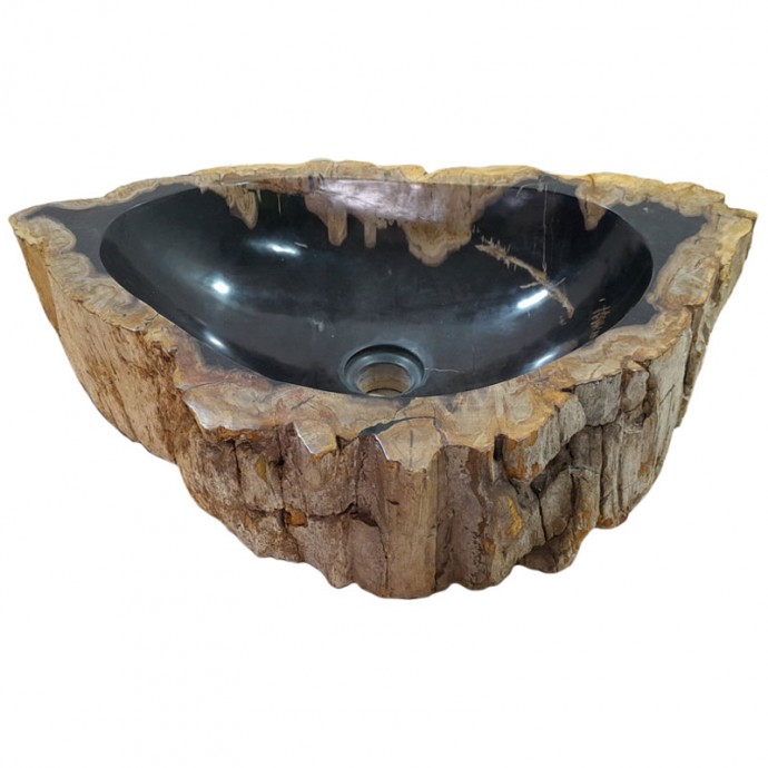 Vasque bois fossilisé n°48 - Taille M