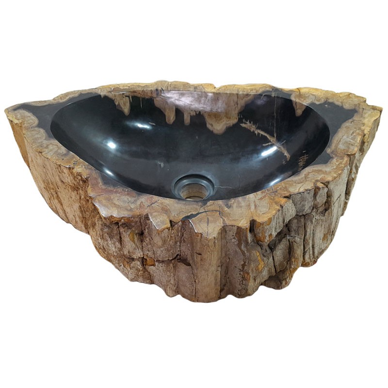 Vasque bois fossilisé n°48 - Taille M