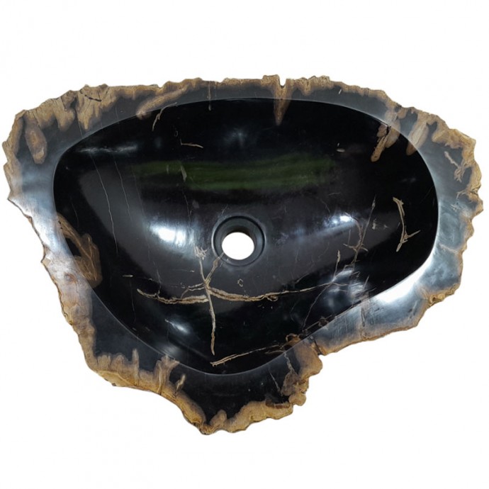 Vasque bois fossilisé n°49 - Taille M