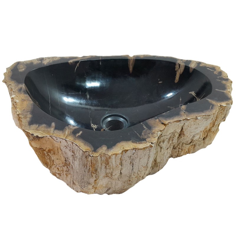 Vasque bois fossilisé n°49 - Taille M