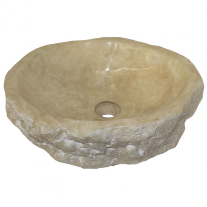 Vasque onyx naturel brut n°05-W - Taille M