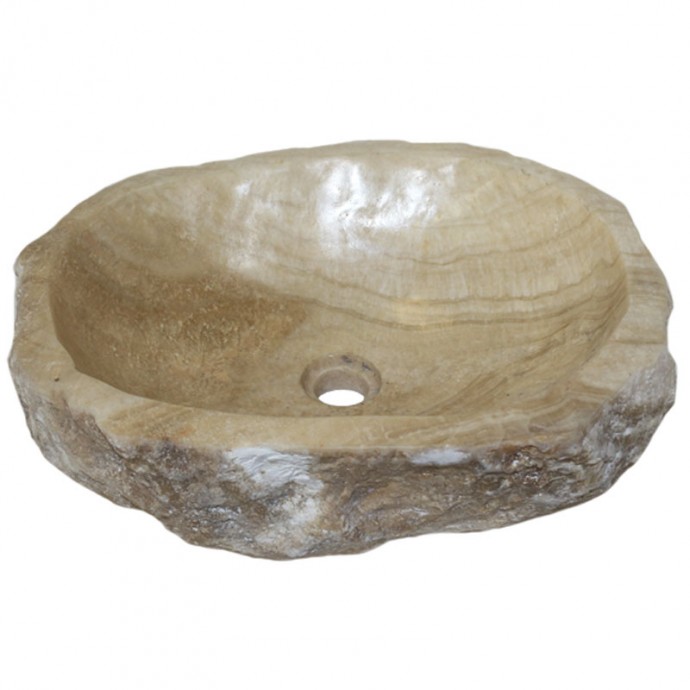 Vasque onyx naturel brut n°06-W - Taille M