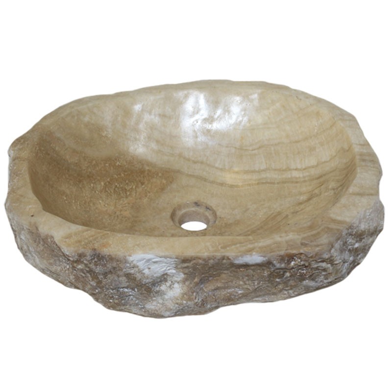 Vasque onyx naturel brut n°06-W - Taille M