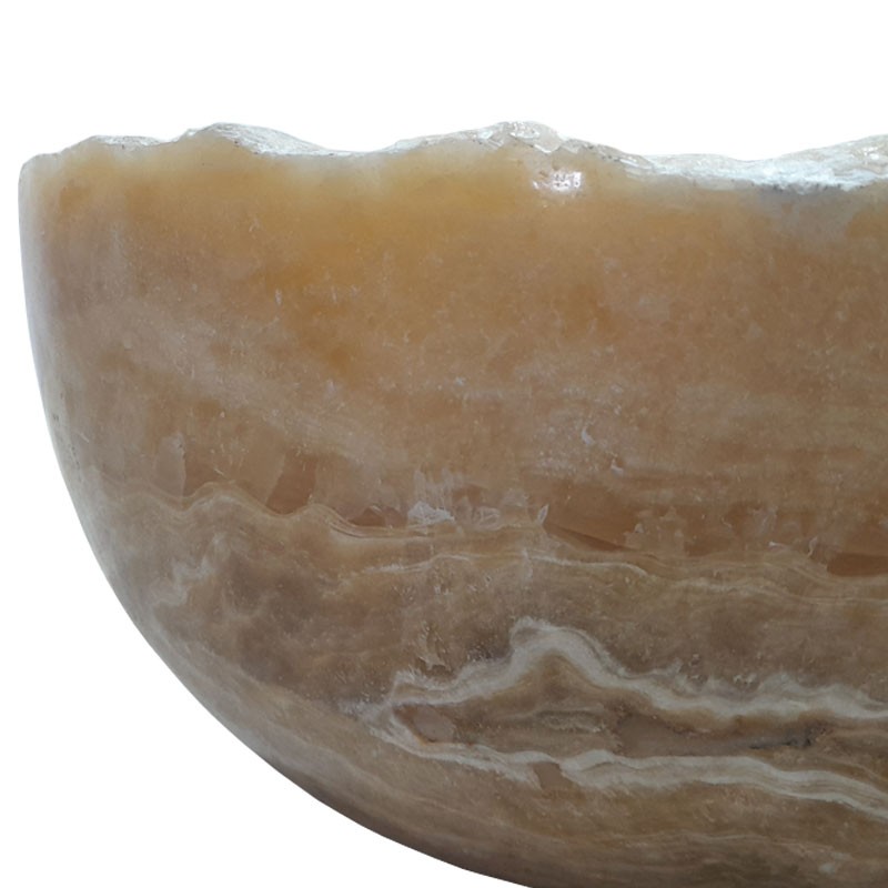 Lave-mains onyx naturel lisse n°05 - Taille S