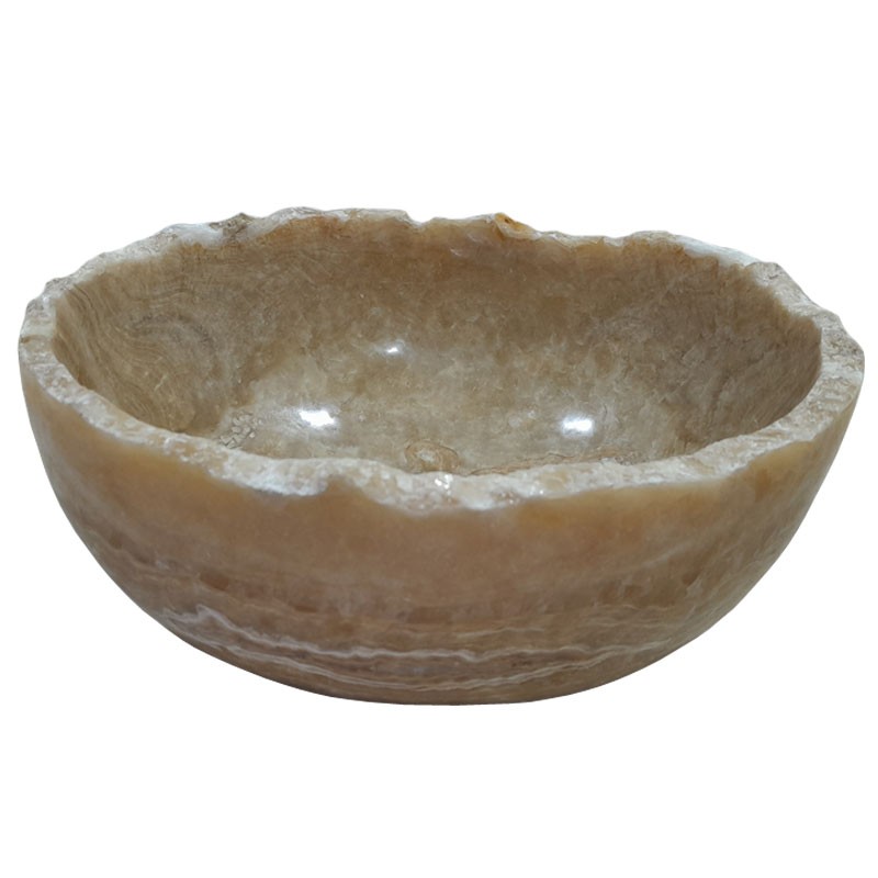 Lave-mains onyx naturel lisse n°05 - Taille S