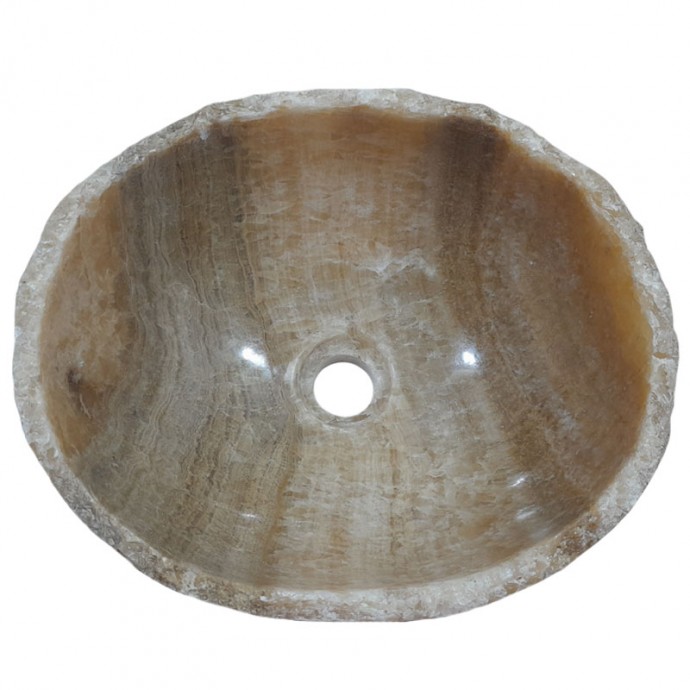 Lave-mains onyx naturel lisse n°06 - Taille S