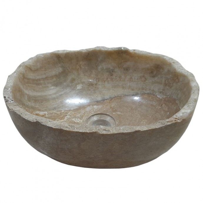 Lave-mains onyx naturel lisse n°9 - Taille S