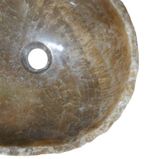 Lave-mains onyx naturel lisse n°14- Taille S