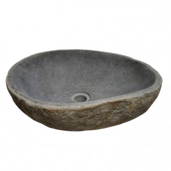 Vasque en pierre de rivière n°204 - Taille M