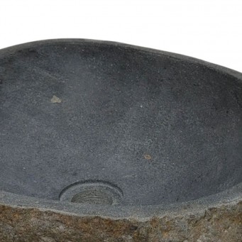 Vasque en pierre de rivière n°208 - Taille M
