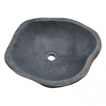Vasque en pierre de rivière n°209 - Taille M