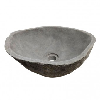 Vasque en pierre de rivière n°215 - Taille M